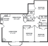 3 bedroom, 2 bathroom